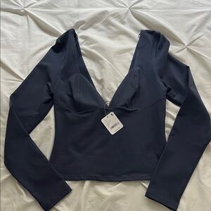 NWT Free People Duo Corset Long Sleeve